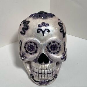 Sugar skull day of the dead decor skeleton head oddity oddities Halloween decor